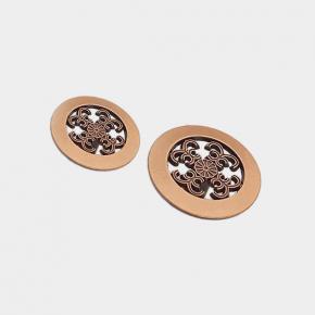 JZ5132  Flower Modern Wardrobe Cabinet Drawer Knobs