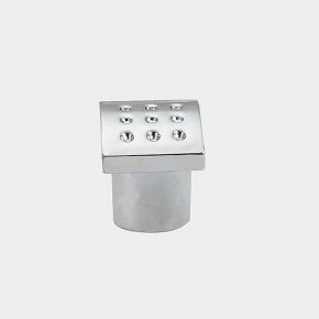 KZ5508 Chrome plated Diamond Square Knobs