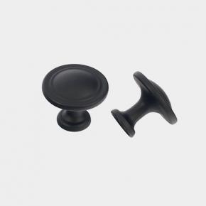 KZ5558 Black Painted Round Knobs