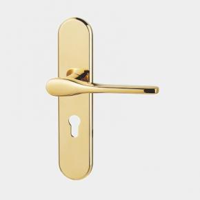 Z503-610  Popular Closet Door Lever for US market PVD Gold Door Lock Handle