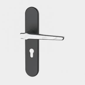 Z503-627  Warm Country Style Apartment Door Lever Handle with Wood Grain Door Lock Handle