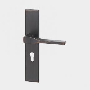 Z105-608  Ultra-thin Plate Modern Door Lever Handle for European Market ORB
